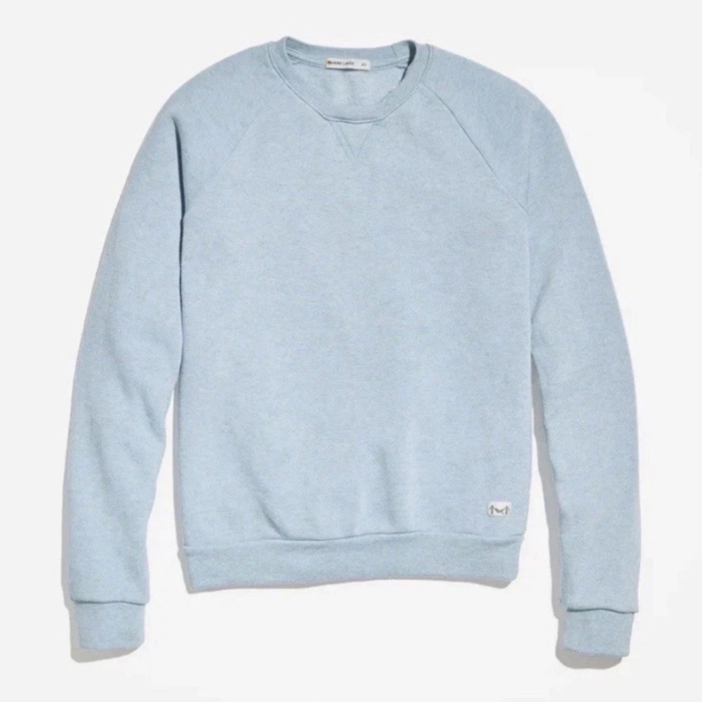 Marine Layer Light Blue Crewneck Sweatshirt
